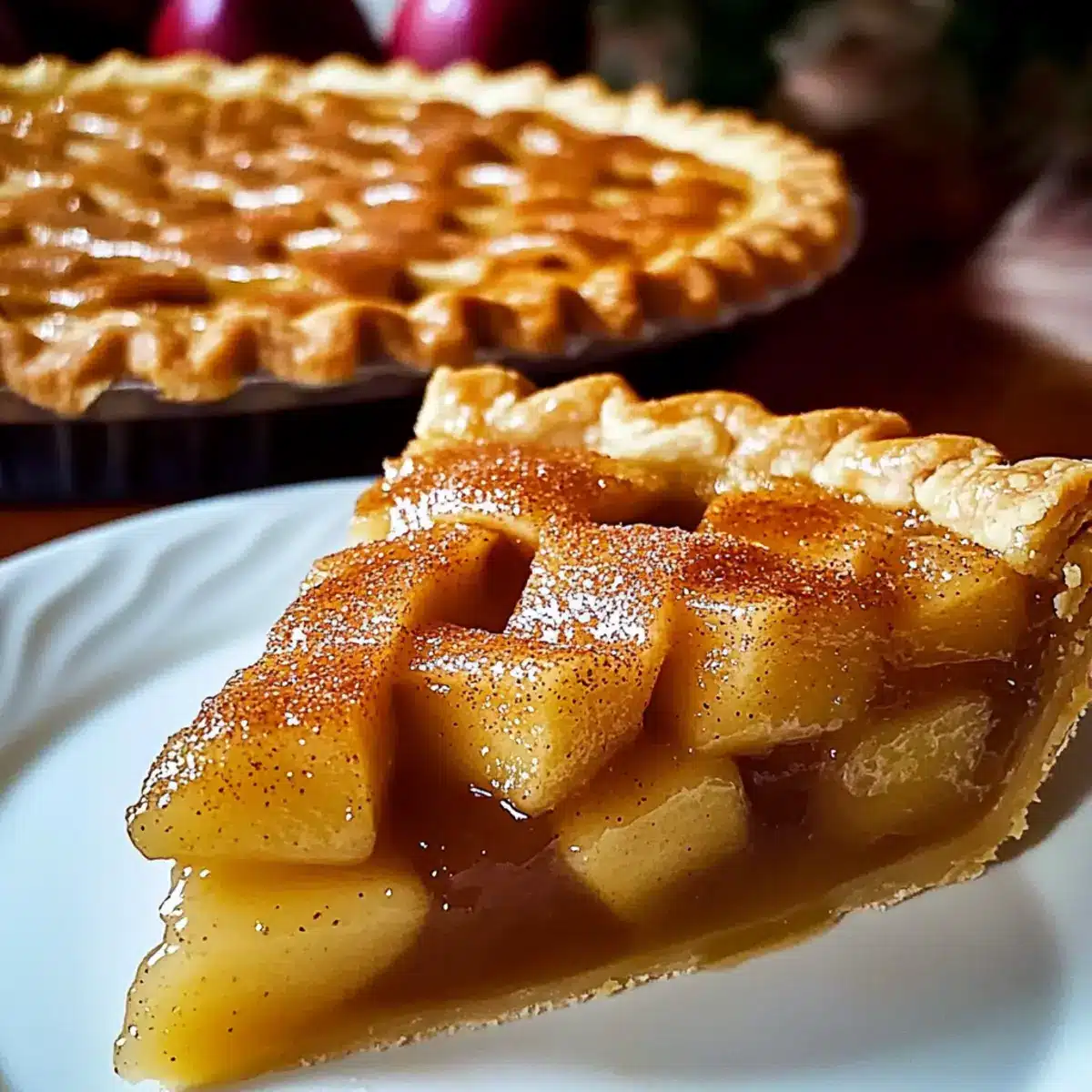 Apple Pie with a Unique Crust