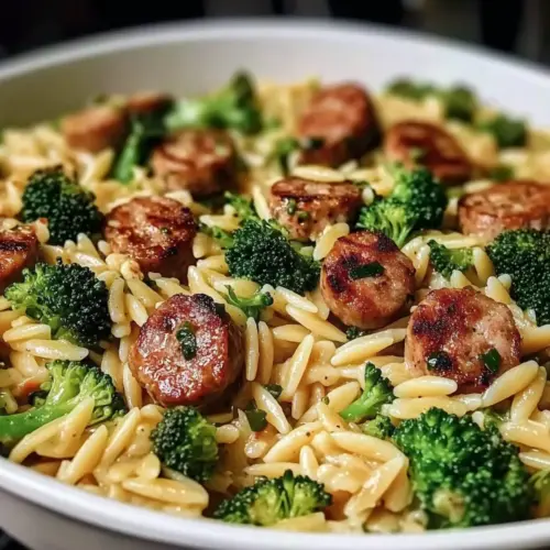 Chicken Sausage and Broccoli Orzo