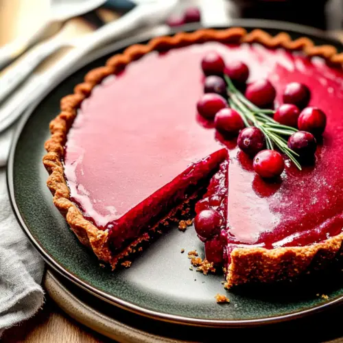Cranberry Curd Tart