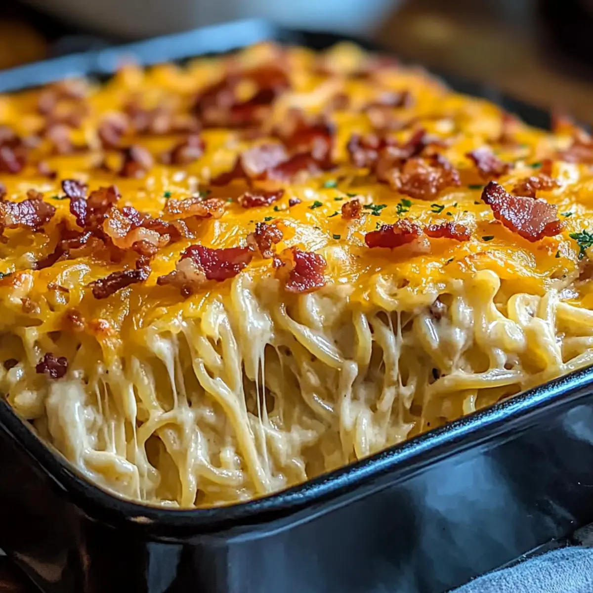 Creamy Southern Spaghetti Bake
