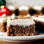 Gingerbread Cookie Bars with Cream Cheese Frosting