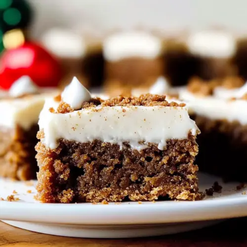 Gingerbread Cookie Bars with Cream Cheese Frosting