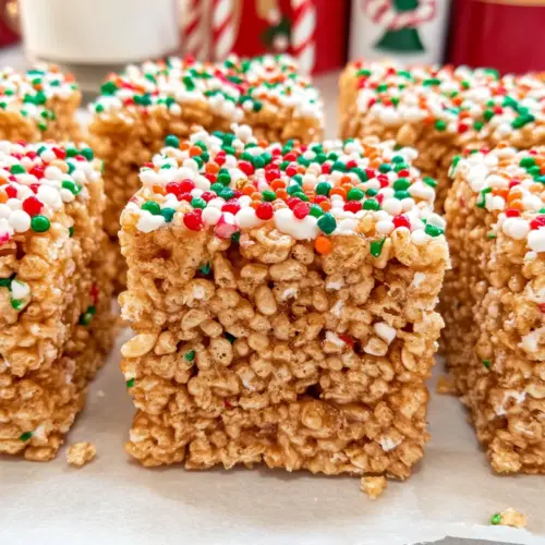 Gingerbread Rice Krispie Treats