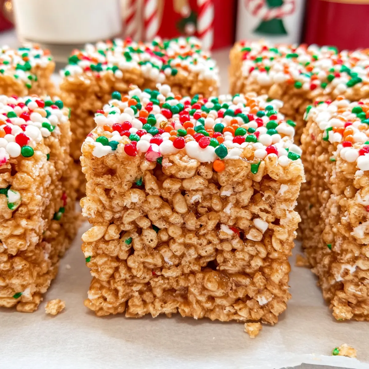 Gingerbread Rice Krispie Treats