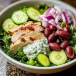 Greek Tzatziki Chicken Salad Bowl
