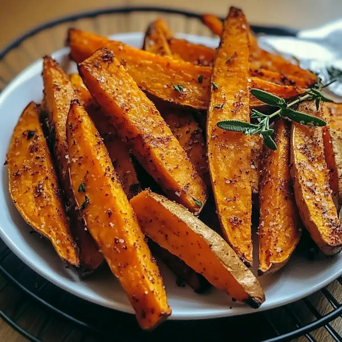Healthy Crispy Baked Sweet Potato Fries