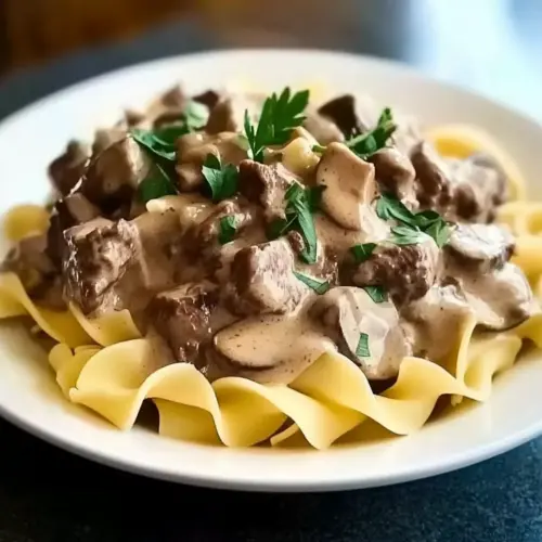 Hearty Slow Cooker Beef Stroganoff