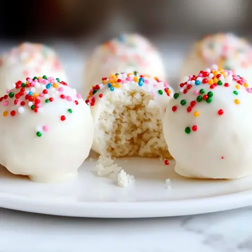 No Bake Sugar Cookie Truffles