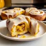 Pumpkin Cinnamon Rolls with Cream Cheese Icing