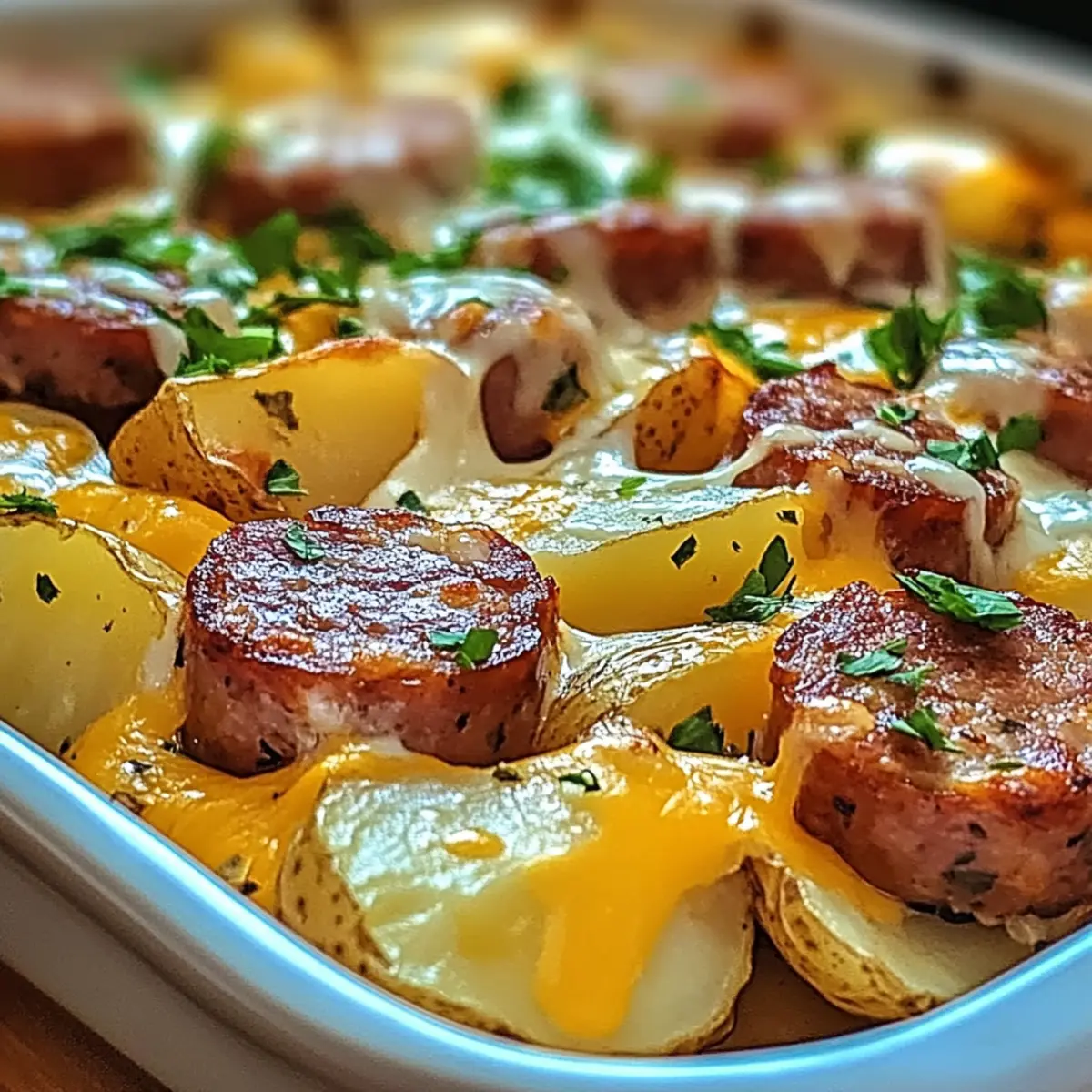 Smoked Sausage & Ranch Potato Bake