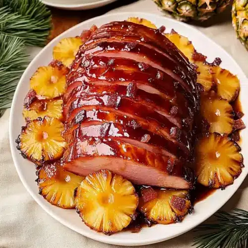 Sticky Pineapple Brown Sugar Glazed Ham for Festive Feasts