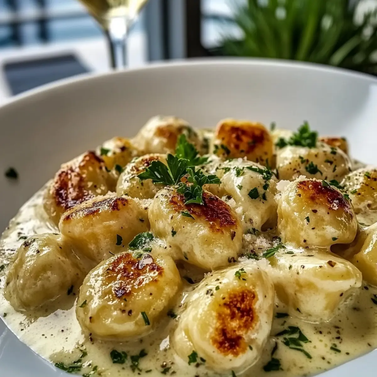 Millionaire Gnocchi with Creamy Sauce
