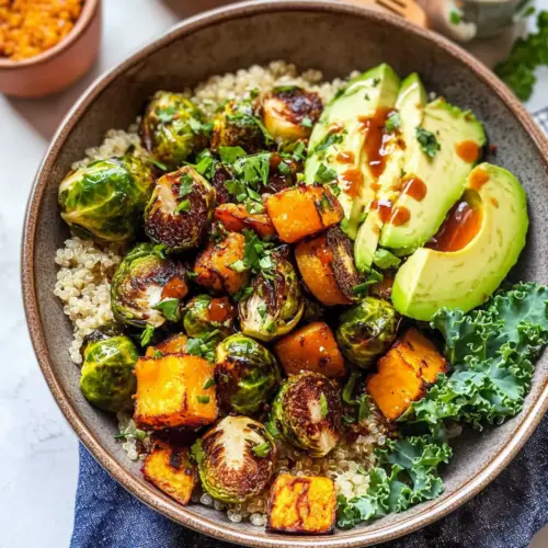 Quinoa Power Bowls with Maple Chipotle Brussels and Smoky Butternut Squash