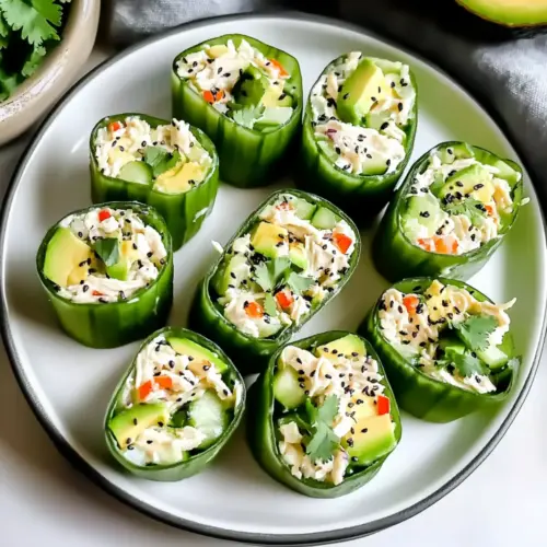 Best Chicken Salad Cucumber Roll Ups