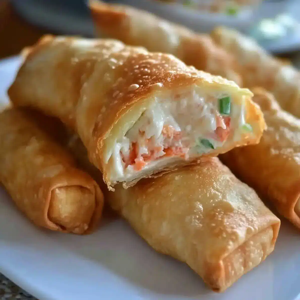 Crab Rangoon Egg Rolls