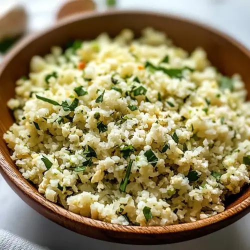 Garlic Herb Cauliflower Rice