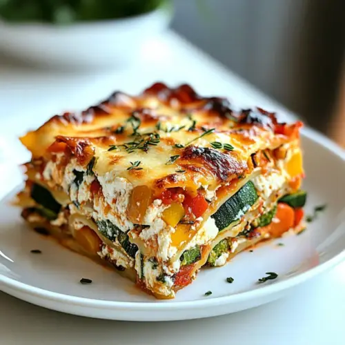 High Protein Veggie Lasagna