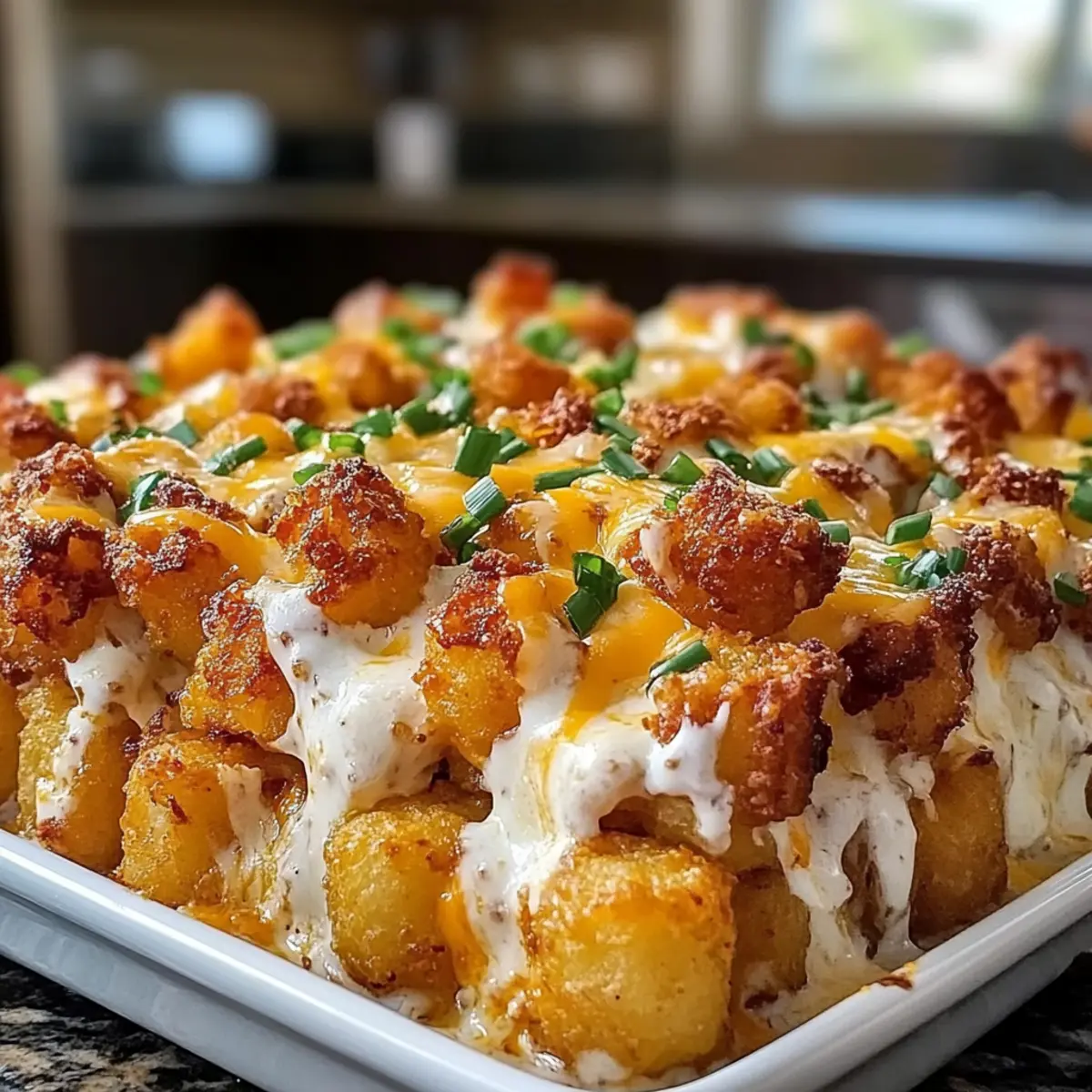 Loaded Baked Potato Tater Tot Casserole