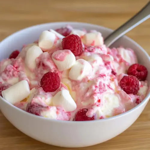 Raspberry Marshmallow Fluff Salad