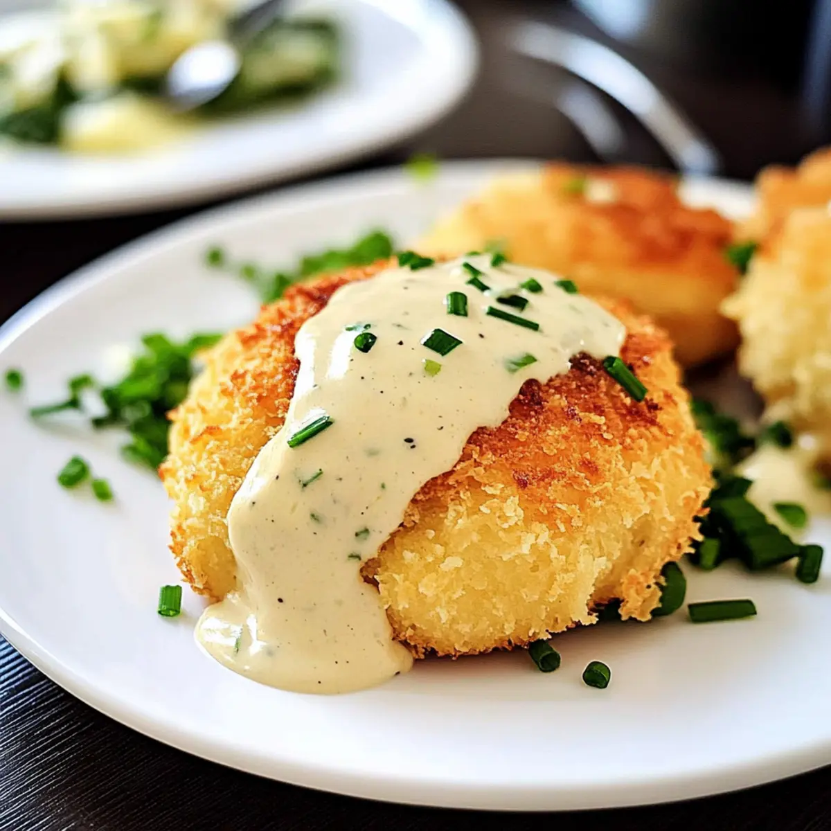 Chicken Pillows with Creamy Parmesan Sauce