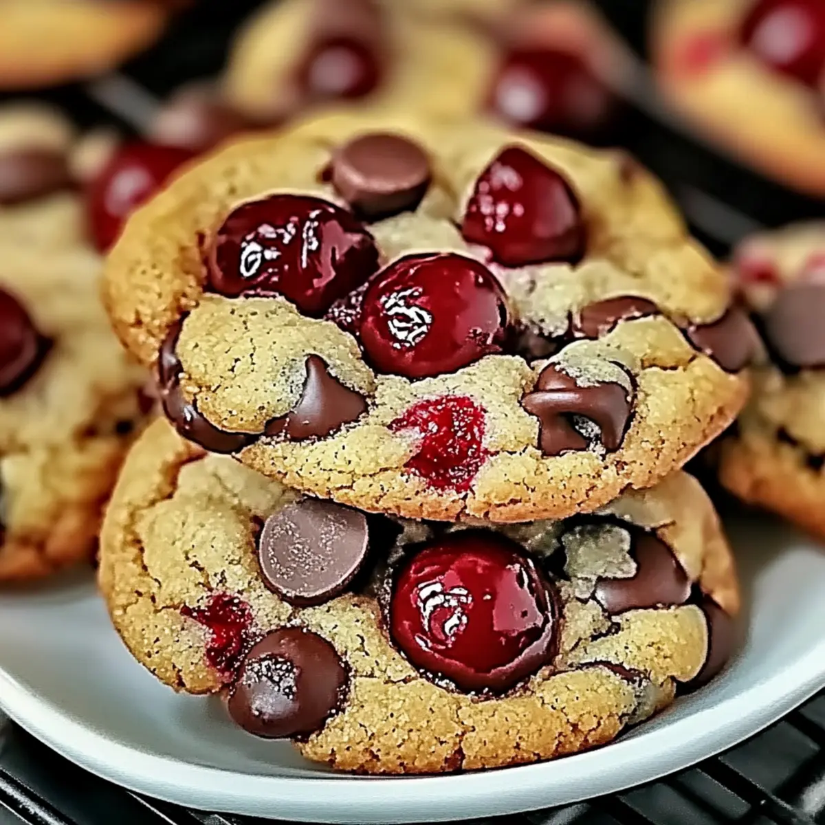 Maraschino Cherry Chocolate Chip Cookies
