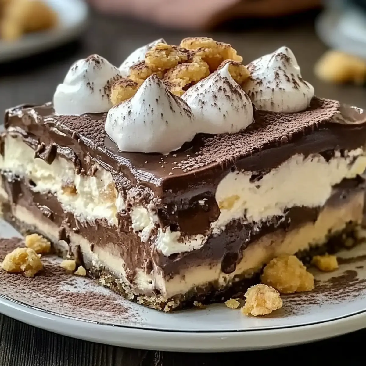 Hot Chocolate Lasagna