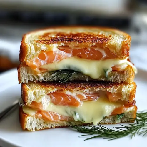 Irresistible Creamy Smoked Salmon Grilled Cheese Delight