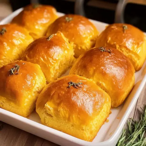 Rosemary Sweet Potato Rolls (So Fluffy!)