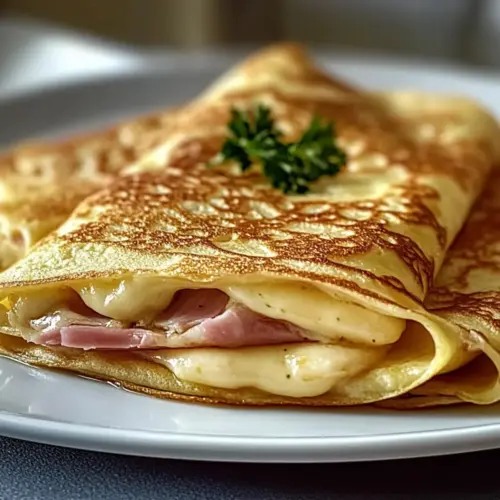 Ham Cheese French Crêpes