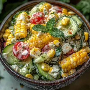 Street Corn Creamy Cucumber Salad That’s Perfect for Summer Fun
