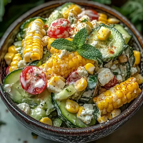 Street Corn Creamy Cucumber Salad That’s Perfect for Summer Fun