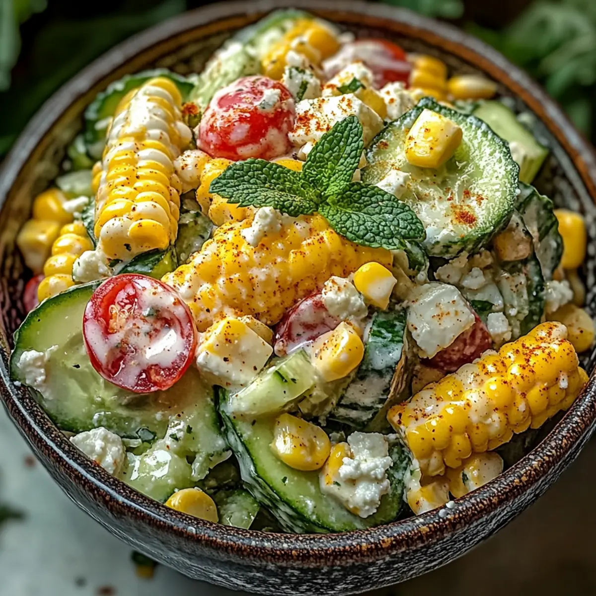 Street Corn Creamy Cucumber Salad That’s Perfect for Summer Fun