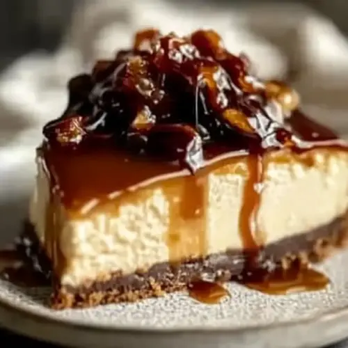 Bourbon Caramel Cheesecake