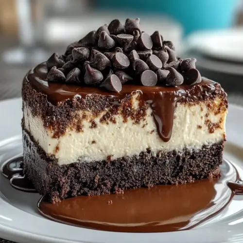 Fudgy Brownie Bottom Cheesecake