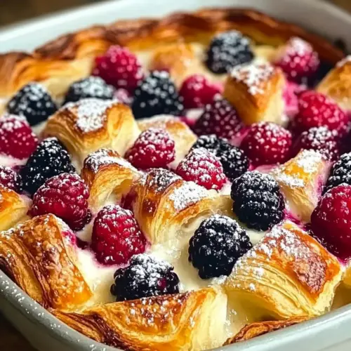 Berry Croissant Breakfast Bake – Easy 25-Min Breakfast Recipe