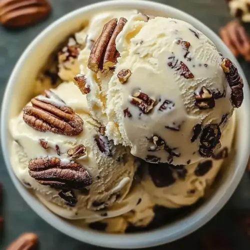 Homemade Butter Pecan Ice Cream
